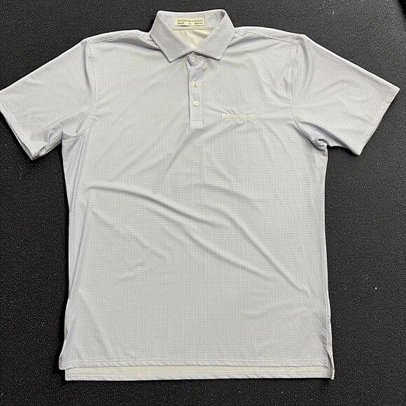 Holderness & Bourne Tailored Fit Performance Polo Shirt White Blue Men's Size XL - Picture 1 of 8